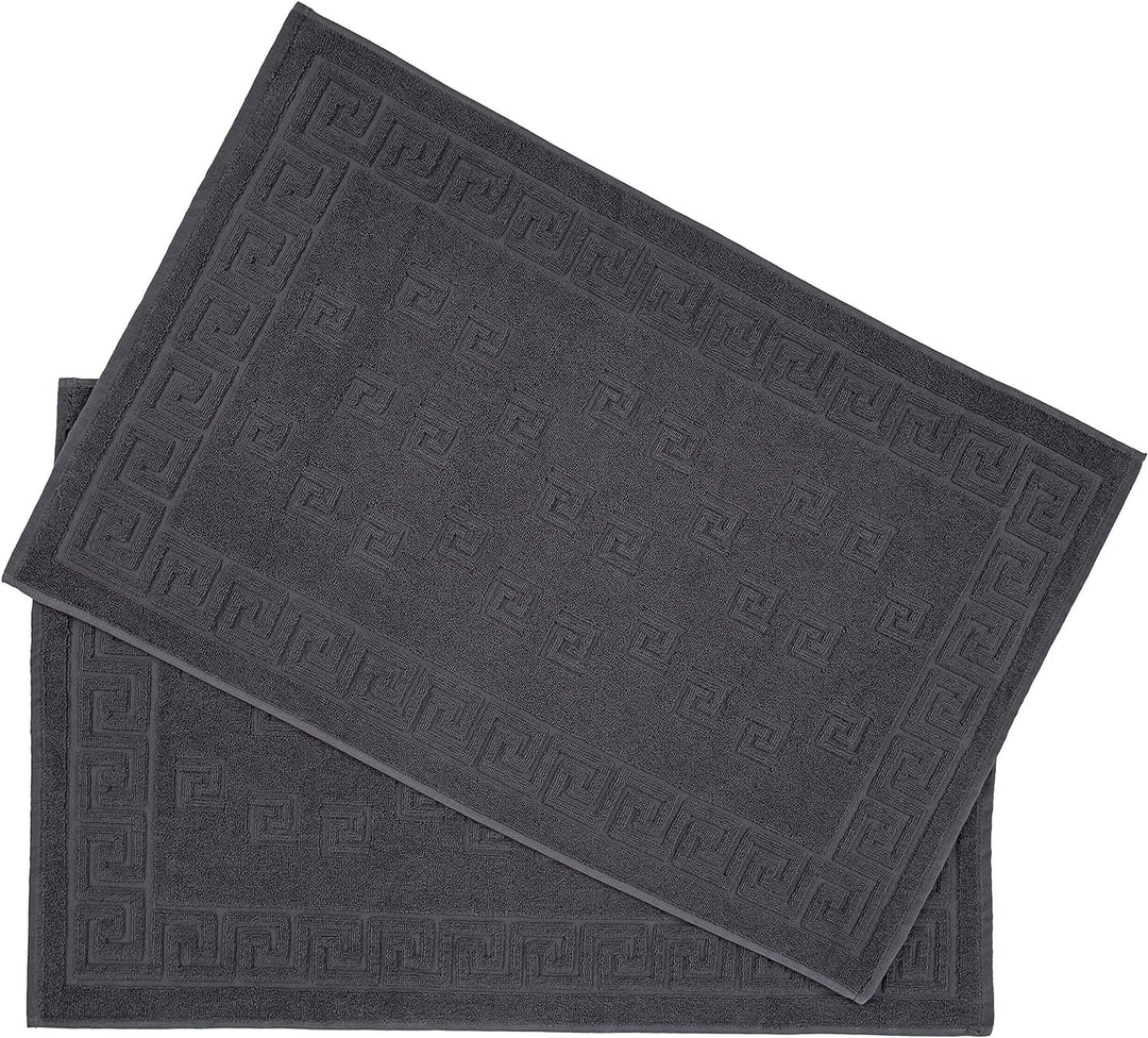 Arle-Living Luxus Medusa Duschvorleger im 2er Pack 50x80 cm - feinste Baumwolle/Jacquard Webung/Hoch