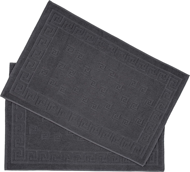 Arle-Living Luxus Medusa Duschvorleger im 2er Pack 50x80 cm - feinste Baumwolle/Jacquard Webung/Hoch