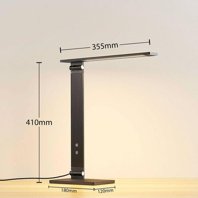 Lucande LED Tischlampe 'Salome' dimmbar (Modern) in Schwarz aus Aluminium u.a. für Arbeitszimmer & B