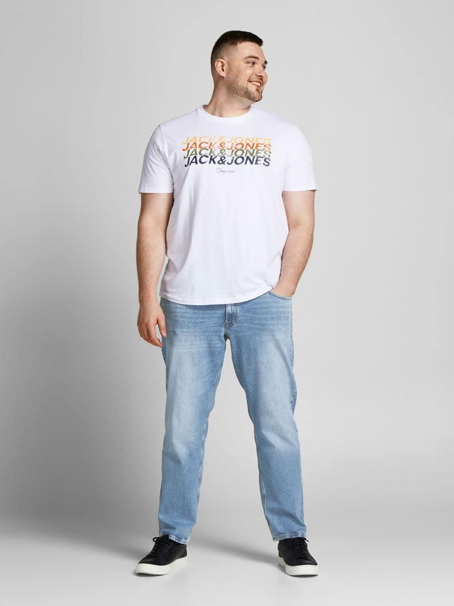 JACK&JONES Plus Mens Blue Denim Slim
