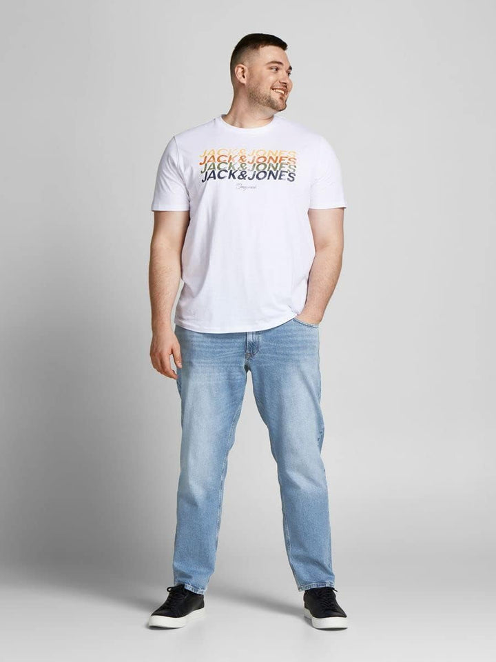 JACK&JONES Plus Mens Blue Denim Slim