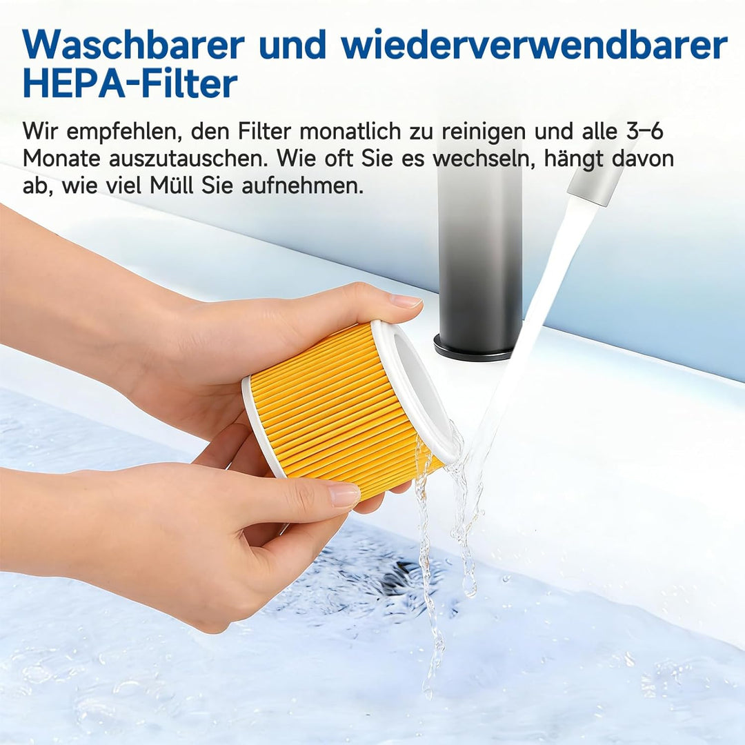 6 Stück KFI 357 Staubsaugerbeutel(2.863-314.0) + 2 KFI 3310 HEPA Ersatzfilter(6.414-552.0) Zubehör S