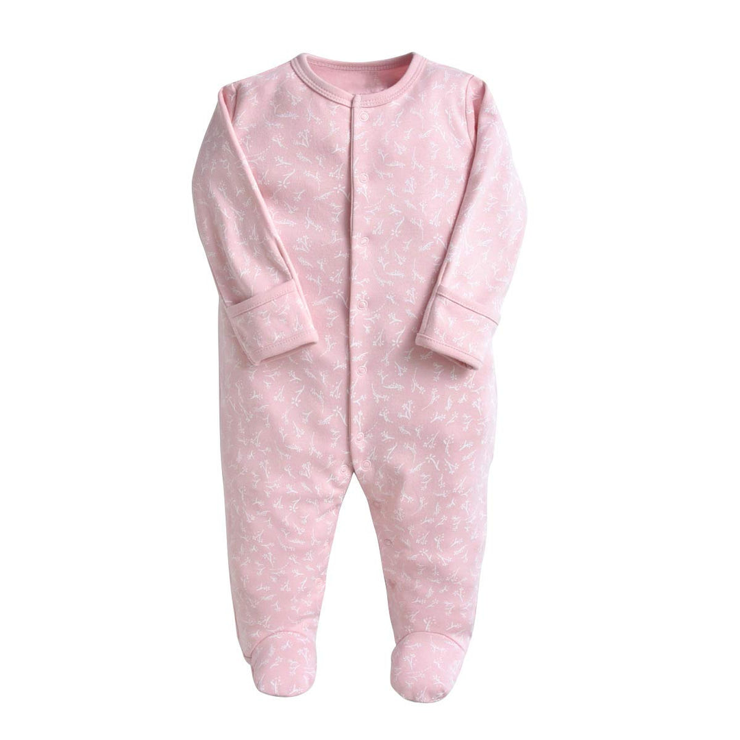 Minizone Baby Schlafanzug Pack of 3, Strampler Langarm Pyjamas Schlafstrampler 6-9 Monate 6-9 Monate