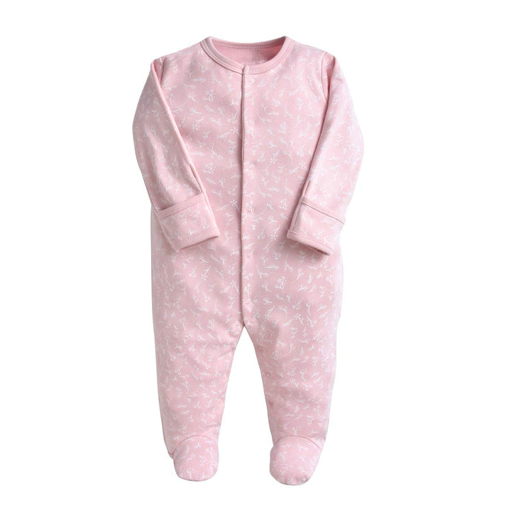 Minizone Baby Schlafanzug Pack of 3, Strampler Langarm Pyjamas Schlafstrampler 6-9 Monate 6-9 Monate