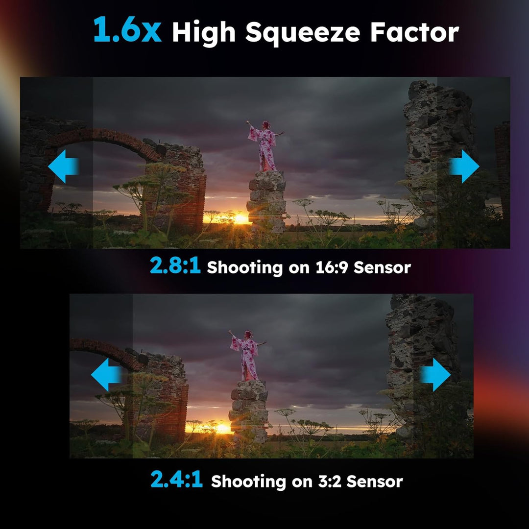 SIRUI 35mm T2.9 1.6X Vollformat anamorphes Cine Prime Objektiv Objektive Lens Lenses Modell Venus 35