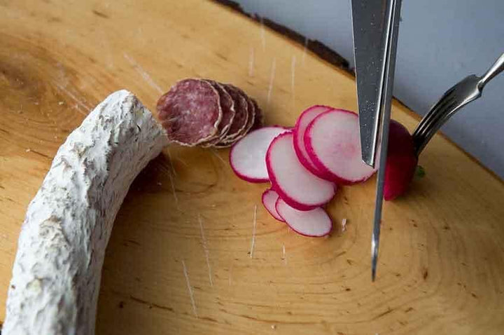 Muxel Nova Diamant Messer Allzweckmesser und Multimesser mit Abstandshalter Schiene Brotmesser Wurst