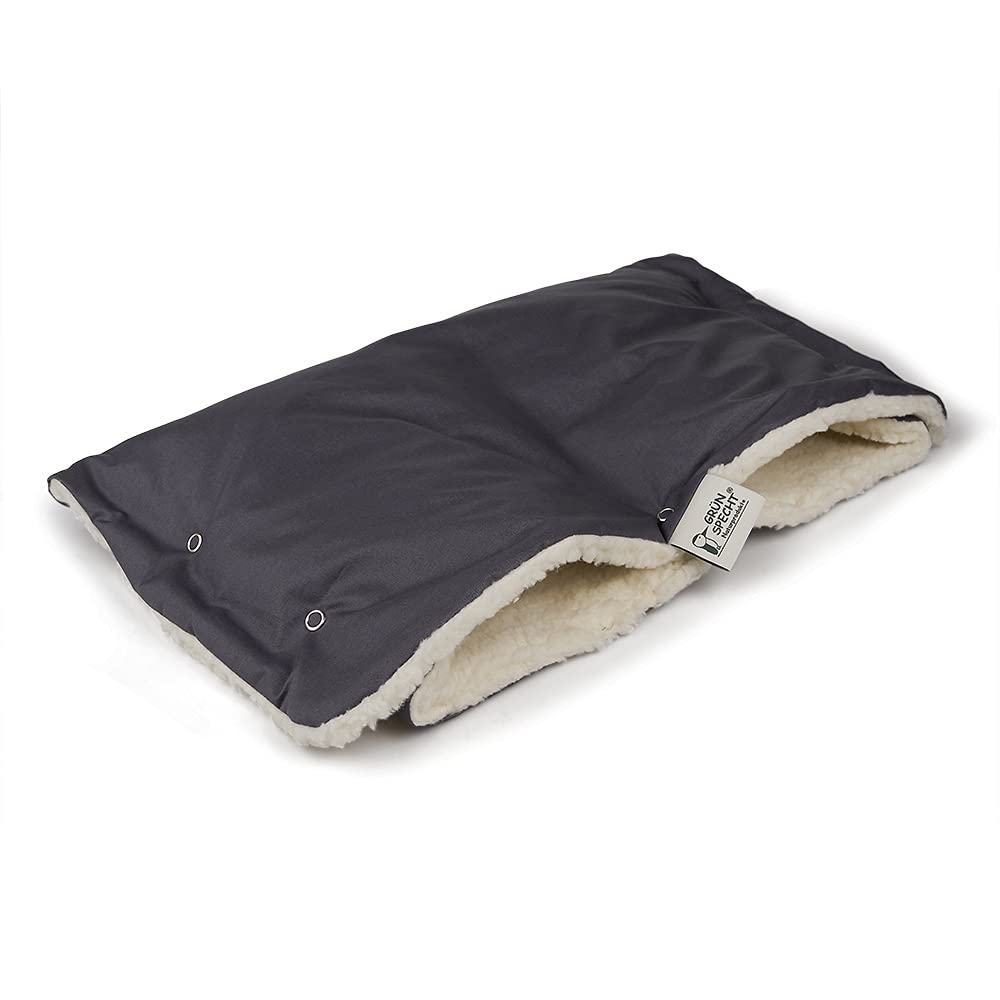 GRÜNSPECHT Kinderwagen-Muff, Handmuff aus 100% Baumwolle (kbA), imprägnierte Aussenseite, wasserdich