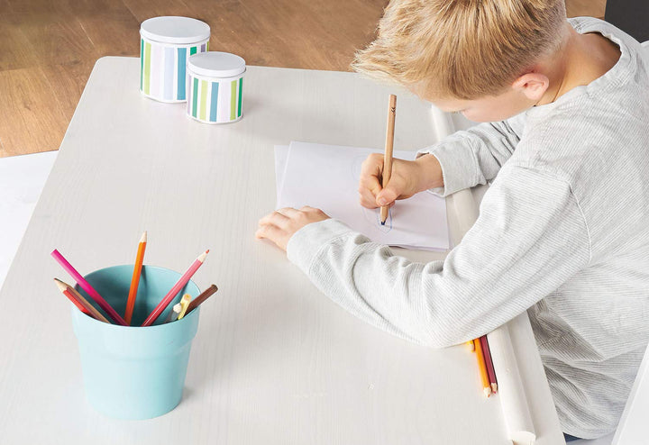 PINOLINO Kinderschreibtisch Schülerschreibtisch Lena, höhenverstellbar, Platte neigbar, weiss
