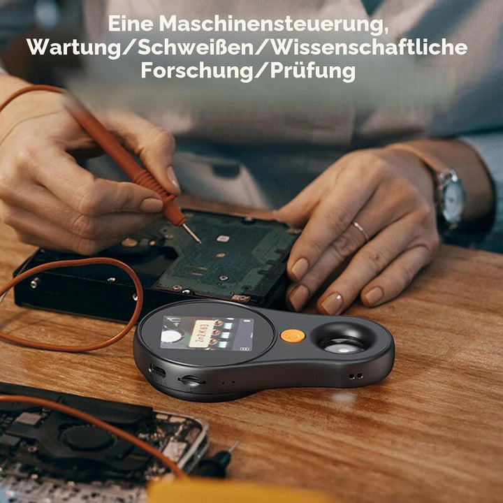 Handy Mikroskop, 500-fache Vergrösserung, 2 MP 1920 x 1080P HD Handheld Taschenmikroskop mit Bildsch