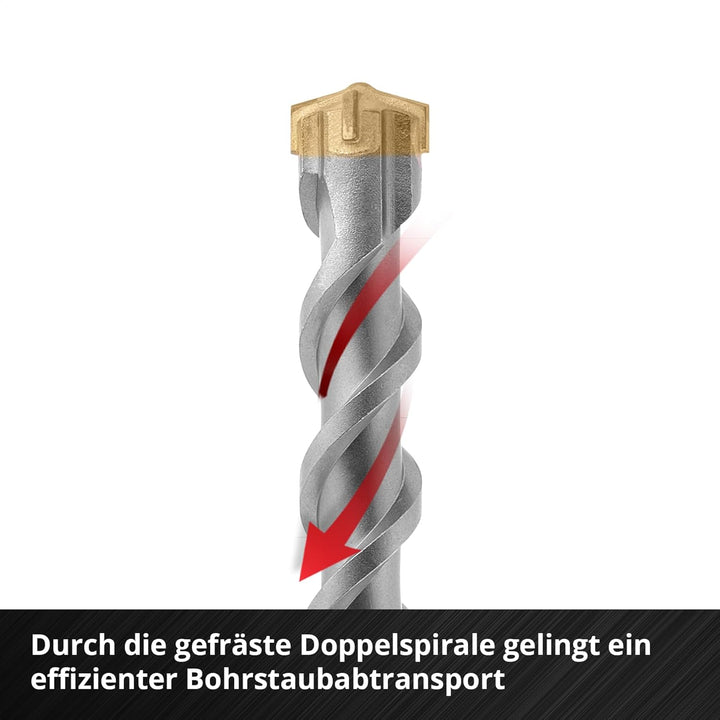 kwb SDS Plus Bohrer, SDS Plus Hammerbohrer (Ø 20 mm x 460/400 mm, mit extrem schneller Hartmetall 4X