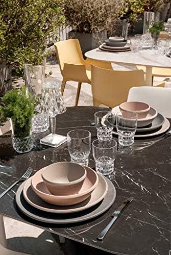 Kartell Trama Karaffe, Thermoplastisches Technopolymer, Grau, 30,5 x 10 cm Caraffa Fumè, Caraffa Fum