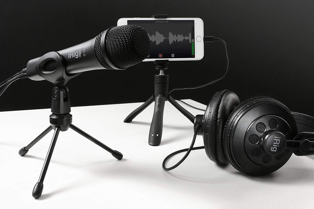 IK Multimedia iRIG Mic HD 2 - Hochauflösendes Mikrofon für iOS und Mac, Qualitativer Sound, Professi