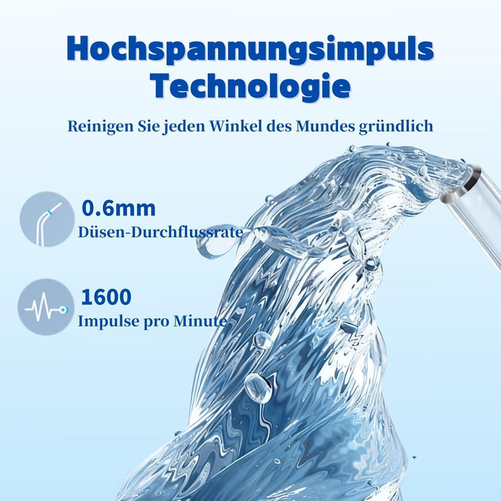 Munddusche Kabellos Zahndusche, Water Flosser for Teeth, Oral Irrigator Zähne Waterflosser Dental, Z
