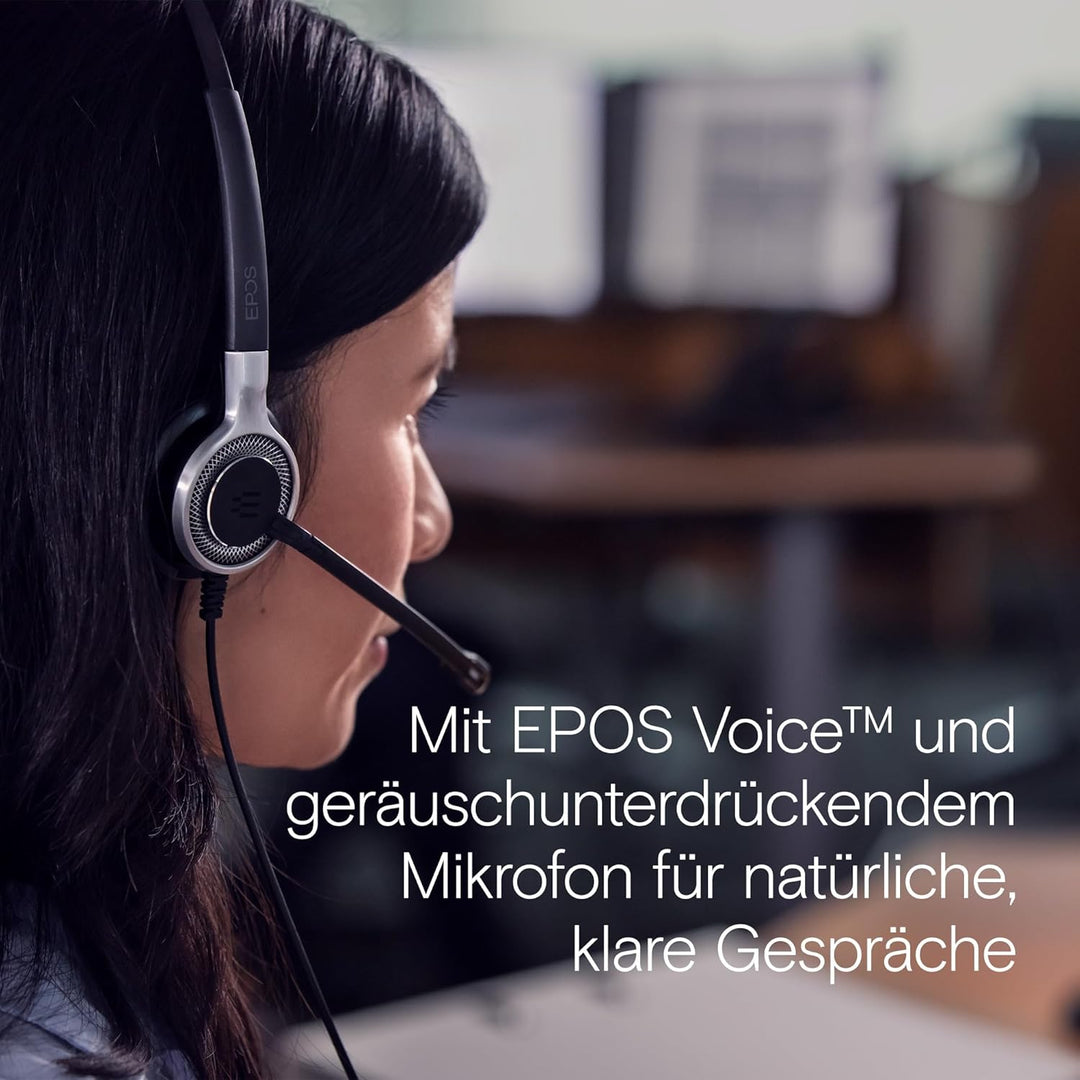 EPOS Impact 660 ANC USB - Premium Kabelgebundenes Headset mit Aktiver Geräuschunterdrückung, Optimie