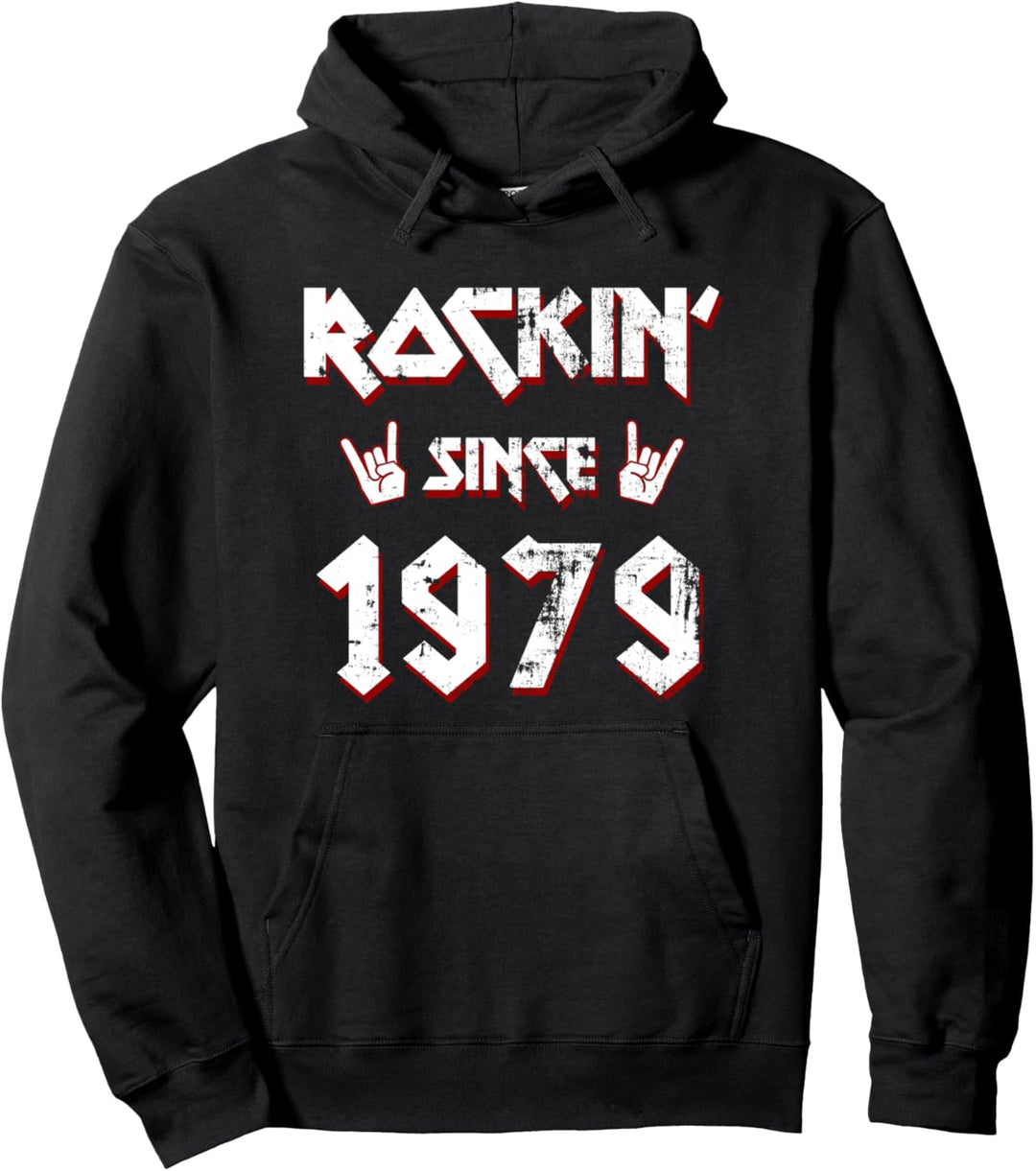 Rockin Since 1979 43 Jahre Alt Geburtstagsgeschenk Pullover Hoodie