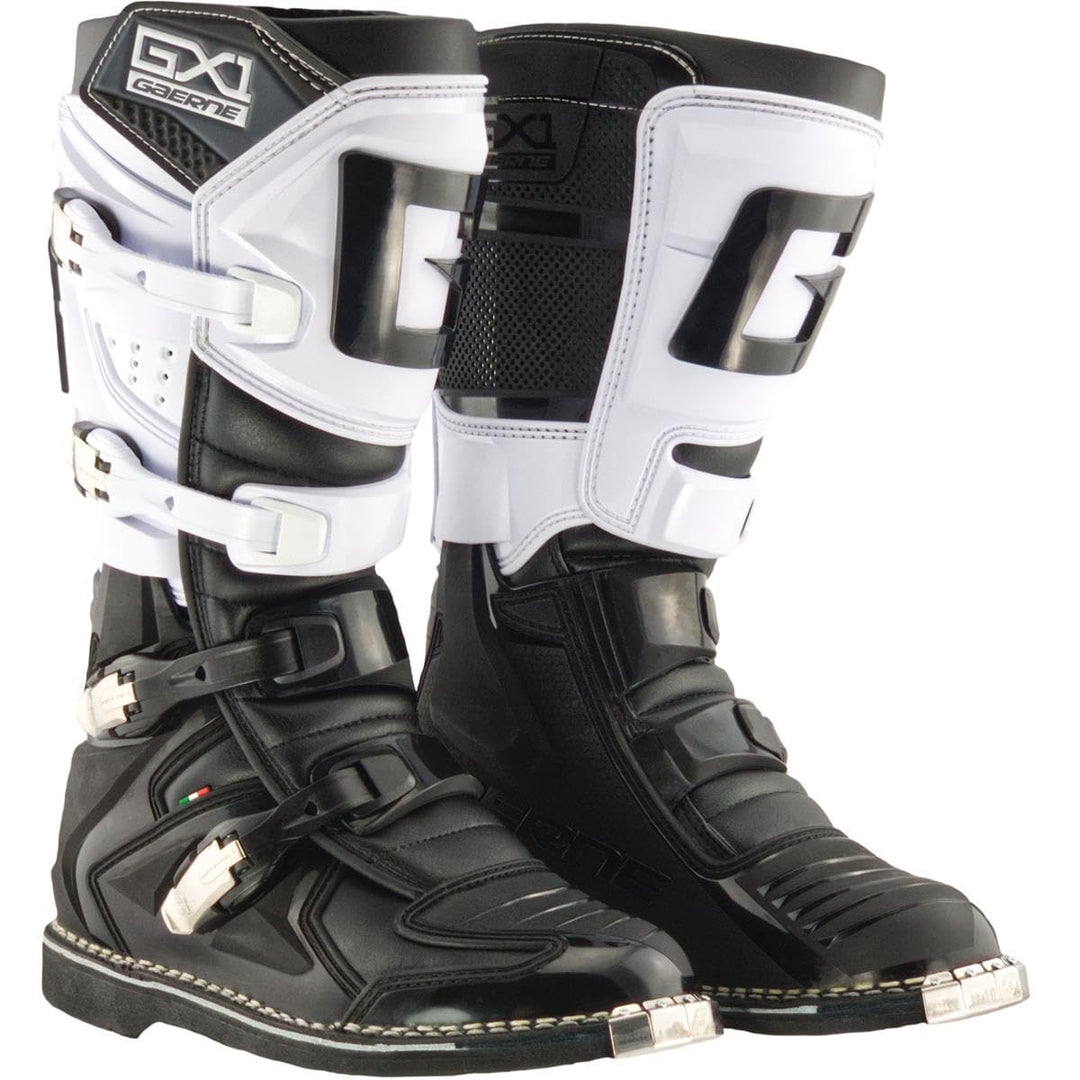 Gaerne Motocross-Stiefel GX-1 Schwarz Weiss 39 EU, Weiss 39 EU