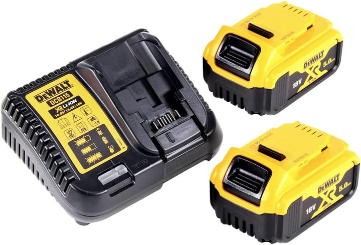 Dewalt DCD996P2 2 X 5.0 Ah XR Li-ion Brushless Combo Bohrer Set, 18 V, Gelb/Schwarz, Satz von 7 Teil