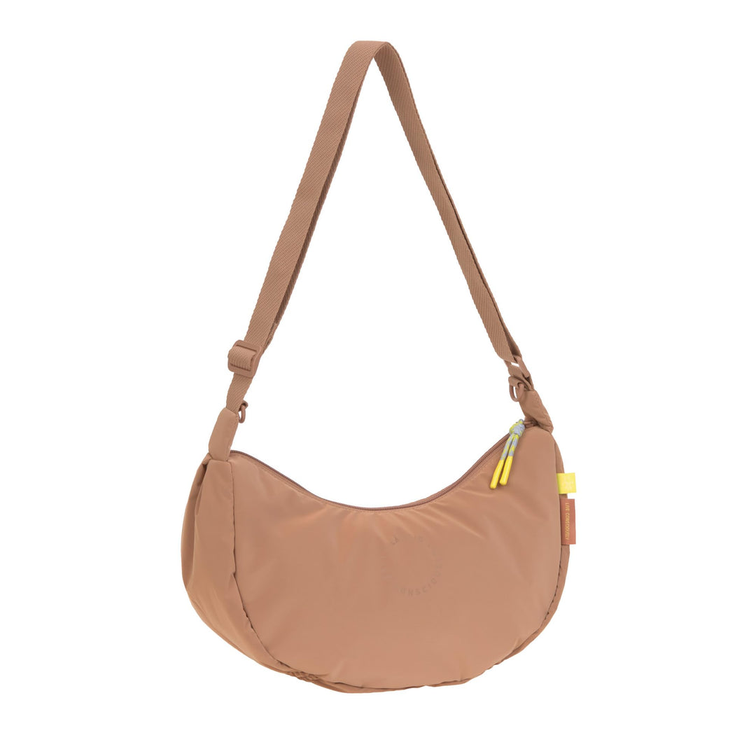 LÄSSIG Wickeltasche Umhängetasche inkl. Kinderwagenbefestigung/Stretch Up Bum Bag Braun, Braun
