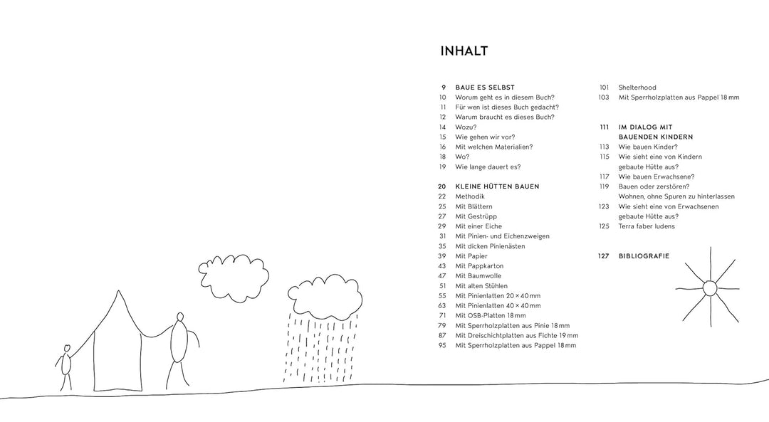 Kleine Hütten bauen: Inspiration für das gemeinsame Konstruieren und Werken mit Kindern. Schritt-für