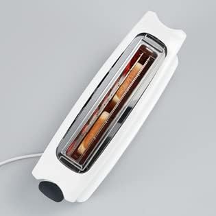 SEVERIN Automatik-Langschlitztoaster, Automatik-Toaster mit Brötchenaufsatz, Edelstahl Toaster zum T