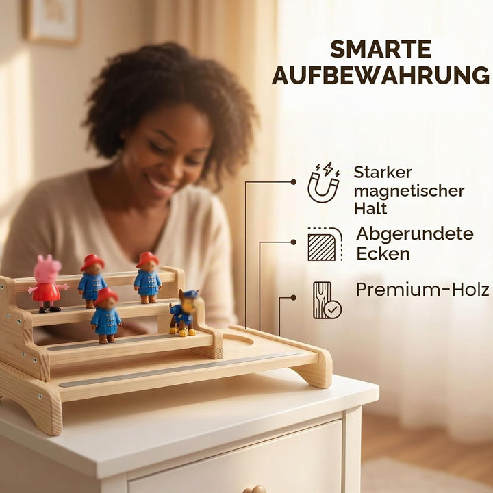 3-Tier Regal für Tonie-Figuren, Tischregal für Toniebox 1/2, Aufbewahrung von Tonies Figuren &amp; Chara