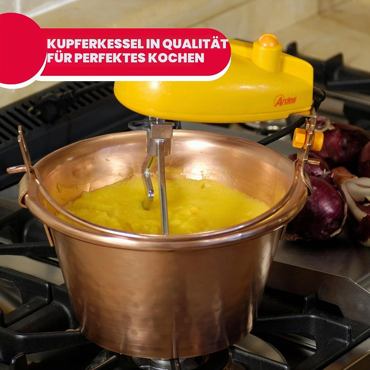 ARDES - AR24AM80 Kupferkessel Durchmesser 28cm Mischer für Marmelade Polenta, Ardes Mischerkessel mi