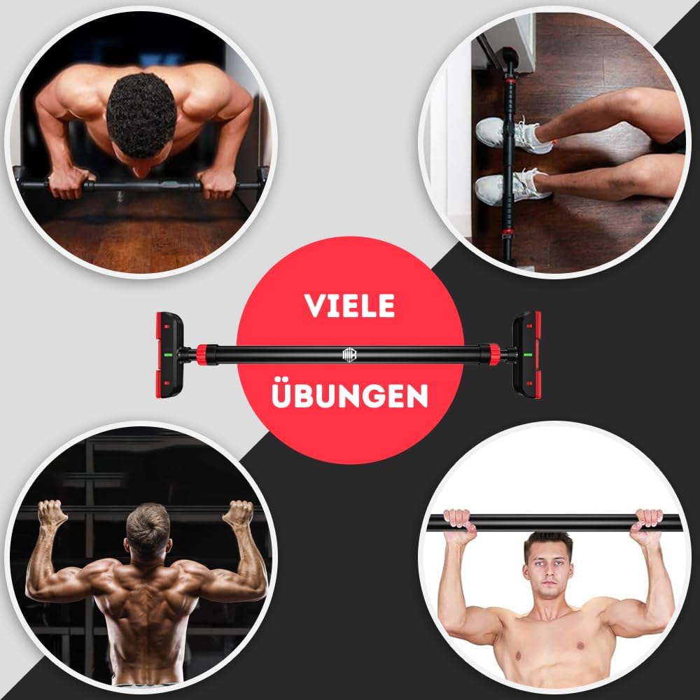 Multifunktionale Klimmzugstange ohne Schrauben und zusammenklappbar, Belastung 200 kg, Pull Up Bar z