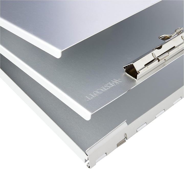 Westcott E-17002 00 Formularhalter-Box aus Aluminium, DIN A4 mit Aufbewahrungsfach und Zwischenablag
