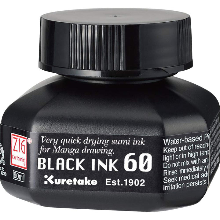 ZIGCARTOONISTBLACKINK6060mlCNCE104-6 Kuretake (Japan-Import)