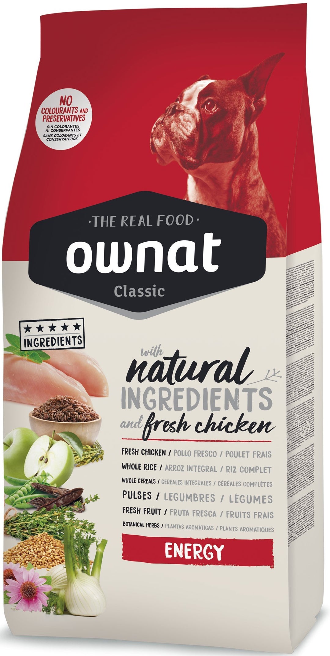 20kg Ownat Classic Dog Energy Hundefutter für aktive Hunde