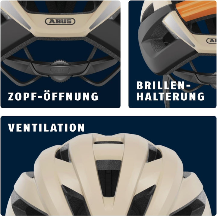 ABUS Rennradhelm StormChaser - Leichter und komfortabler Fahrradhelm für professionellen Radsport fü