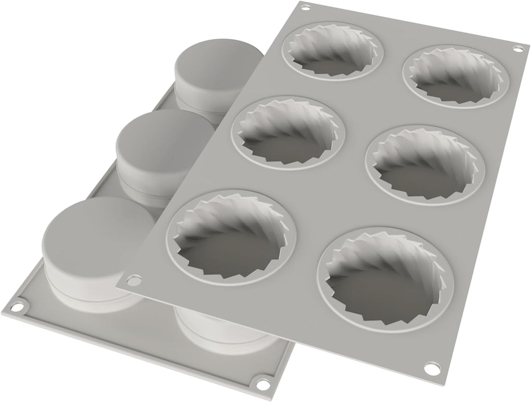 silikomart - Mini DRESS - Silikon Mould Nr. 6 ø70 H 30 mm, Grau