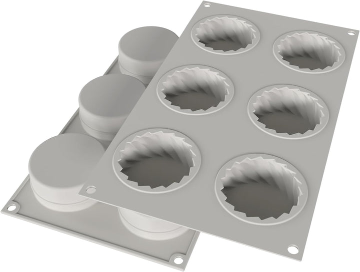 silikomart - Mini DRESS - Silikon Mould Nr. 6 ø70 H 30 mm, Grau