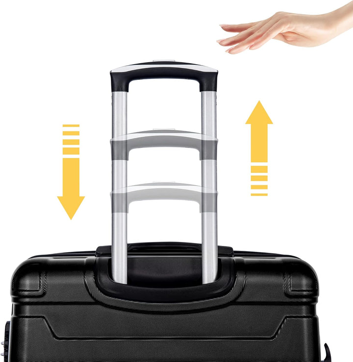 Merax Hartschalenkofferset Hartschalenkoffer Reisekoffer Set, Trolley Koffer mit TSA-Schloss und Uni