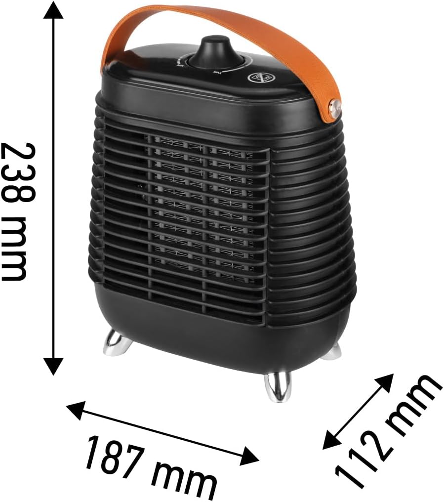 NEO TOOLS Termowentilator 1500W mit PTC Keramikheizelement, freistehend, modernes Design, sicher und