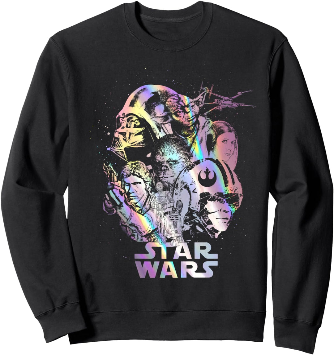 Star Wars Group Shot Holographic Portrait Sweatshirt