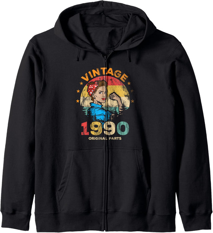 Vintage 1990 30. Geburtstag Party Feier Geschenk Idee Kapuzenjacke