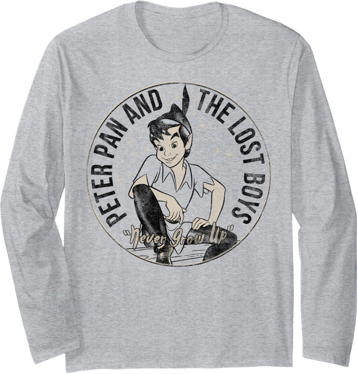 Disney Peter Pan And The Lost Boys Tonal Portrait Langarmshirt