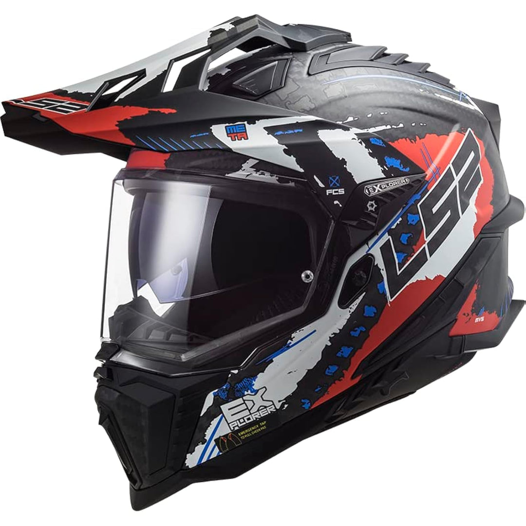 LS2, Crosshelme motorrad Explorer Extend mat red 06, S S Mat red, S Mat red