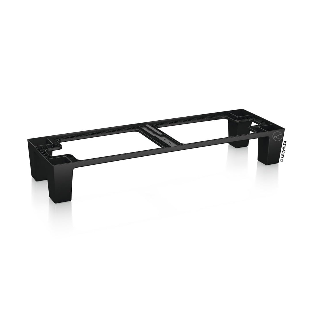LECHUZA TRIO Cottage 30 Sockel schwarz 15012 Pflanzgefäss mit Erd-Bewässerungs-System 15x31x59 cm Sc