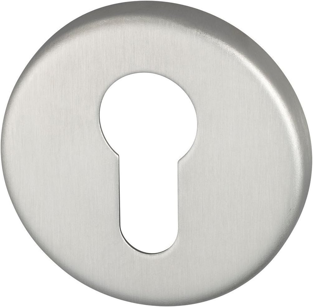 Abus Schutzrosette RHZS415 ER (Edelstahl) mit Zylinderschutz für Holztüren, Edelstahl