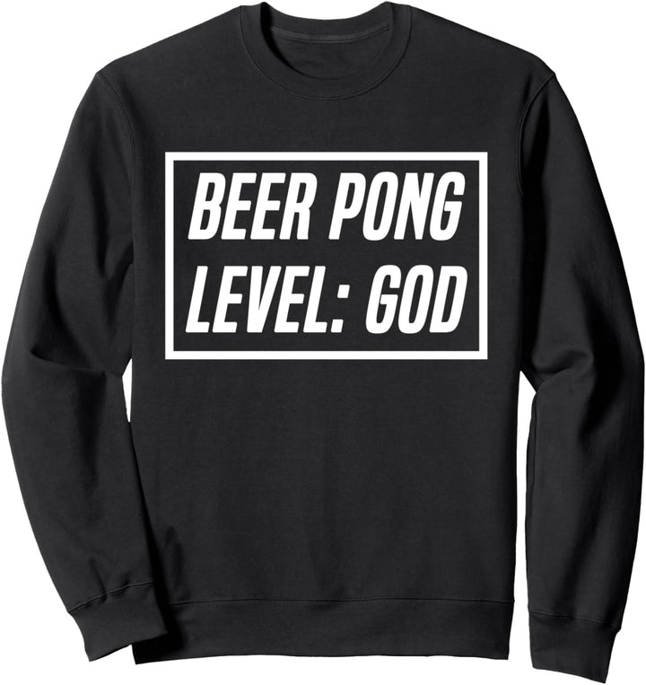Beer Pong Meister Bier Spiel Party Saufen Bälle Sweatshirt