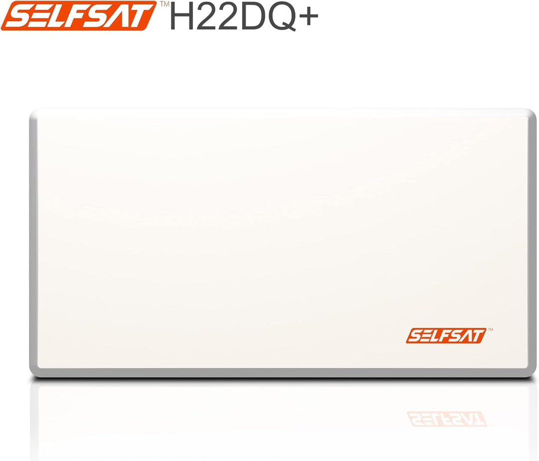 Selfsat H22DQ 8 TV Teilnehmer SAT Flachantenne Flat + Multischalter 5/8 Full HD 4K