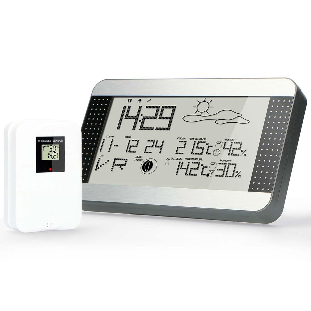 Alecto WS-1700 Drahtlose Wetterstation, Grau, 39 x 174 x 305 mm