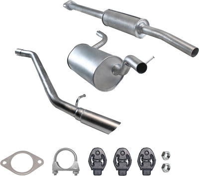 Ferroz Export Ersatz für Auspuffanlage Auspuff ab Kat Mazda 3 (BK) 1.4 & 1.6 inkl. Montagesatz