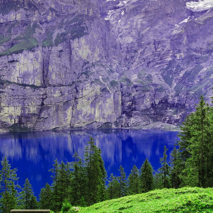 Feeby Bild auf Vlies Leinwand Blick Durch Ein Fenster 3D-Illusion 90x60 cm Kunstdruck Modern Wandbil