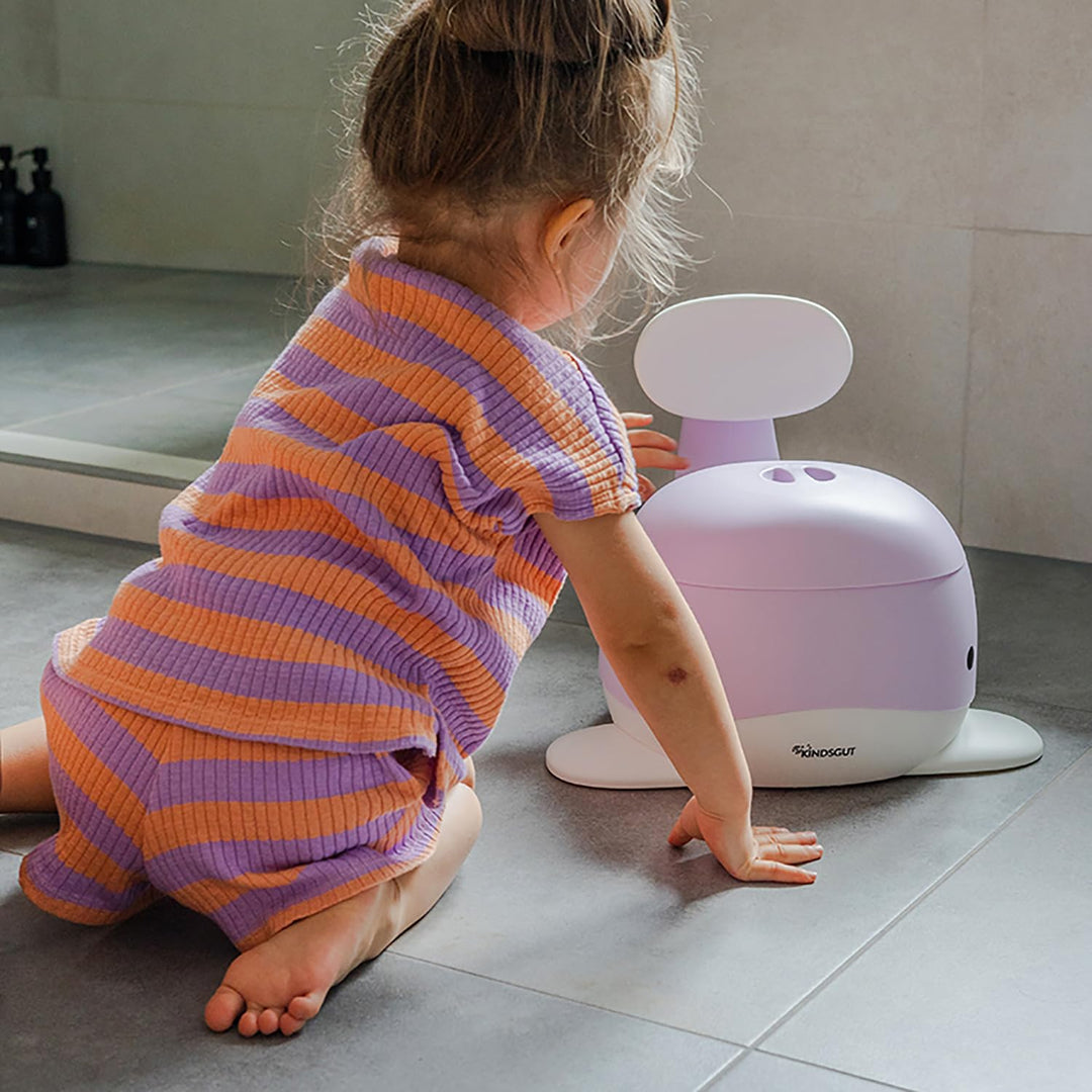 Kindsgut Kinder-Töpfchen, Babytopf WC/Klo, kinderfreundliches Wal-Design und dezente Farben, Toilett