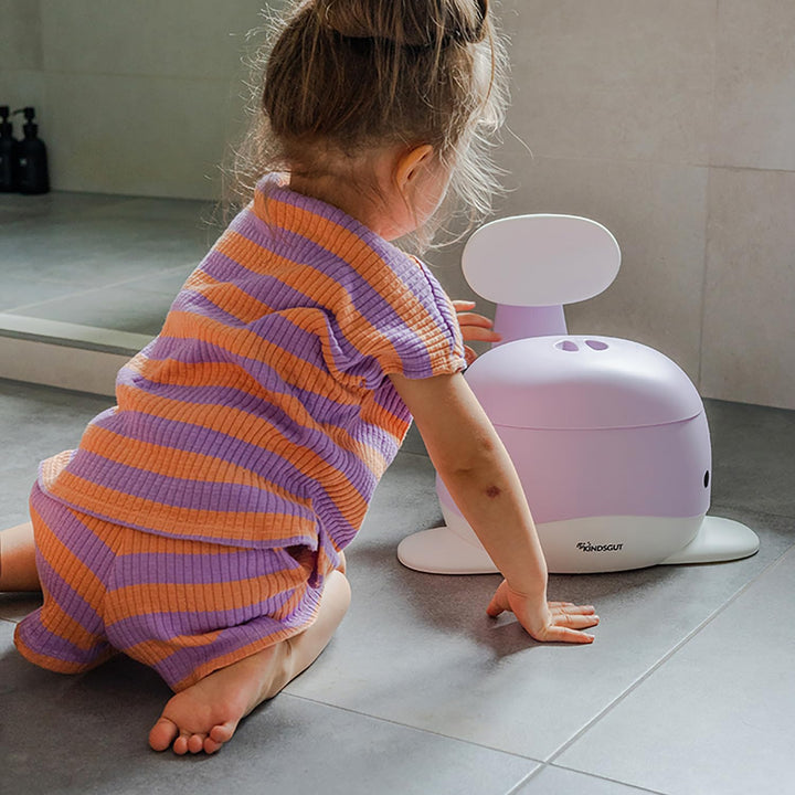 Kindsgut Kinder-Töpfchen, Babytopf WC/Klo, kinderfreundliches Wal-Design und dezente Farben, Toilett