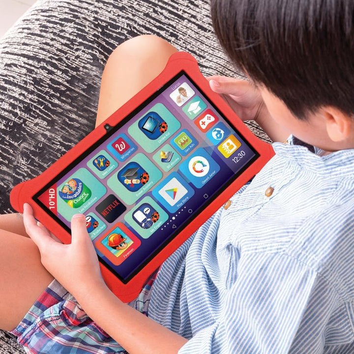 Lexibook, Lexipad 10 Zoll Tablet Ludo auf Android, entworfen für die ganze Familie, Lerninhalte und