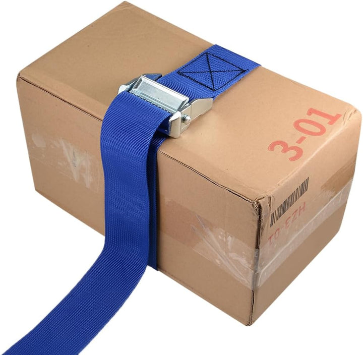 sourcing map Packung mit 1 Nocken Klemmschnalle Zurrgurt 2.5Mx50mm 500Kg Ladekappe Polypropylen für